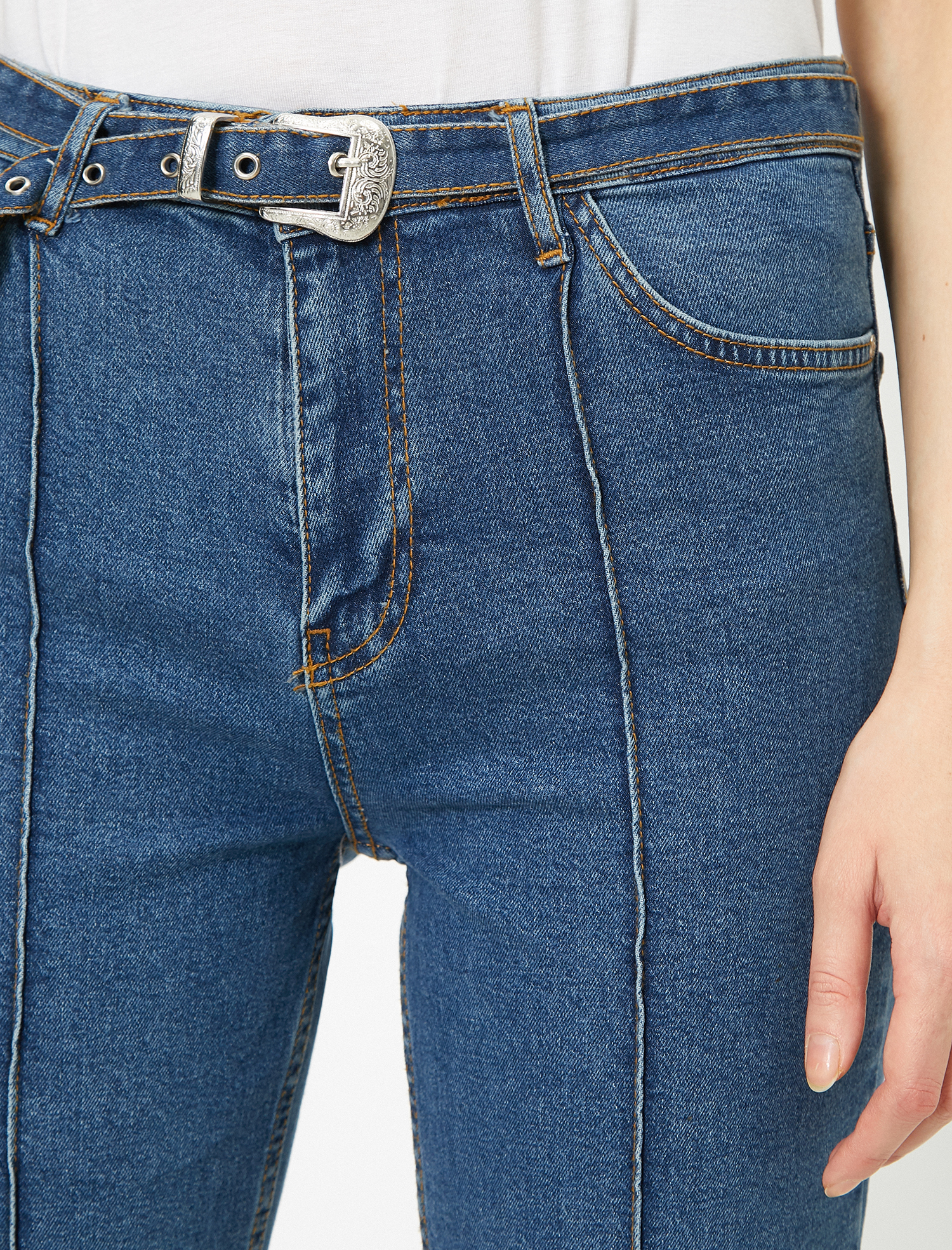   Eve Slim Jean - Yüksek Bel Normal Kesim Hafif Düz Paça Pantolon