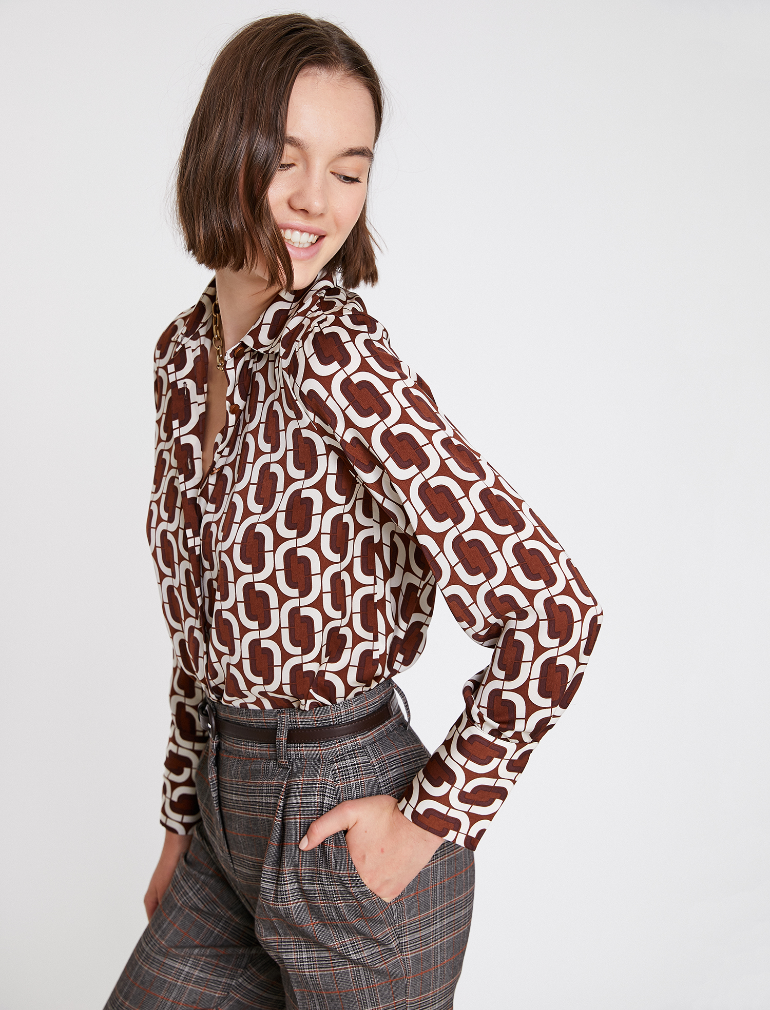   Geometrik Desenli Gömlek