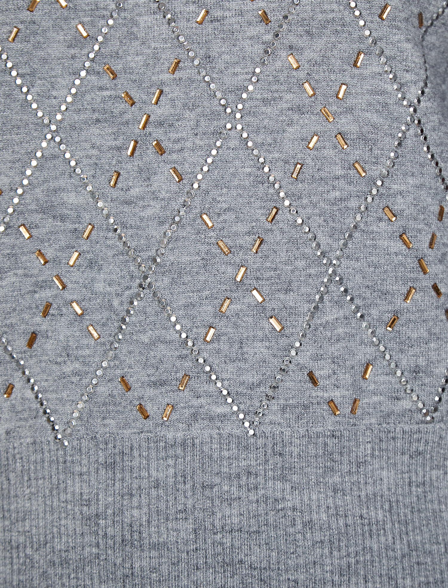 Taş Detaylı Triko Kazak