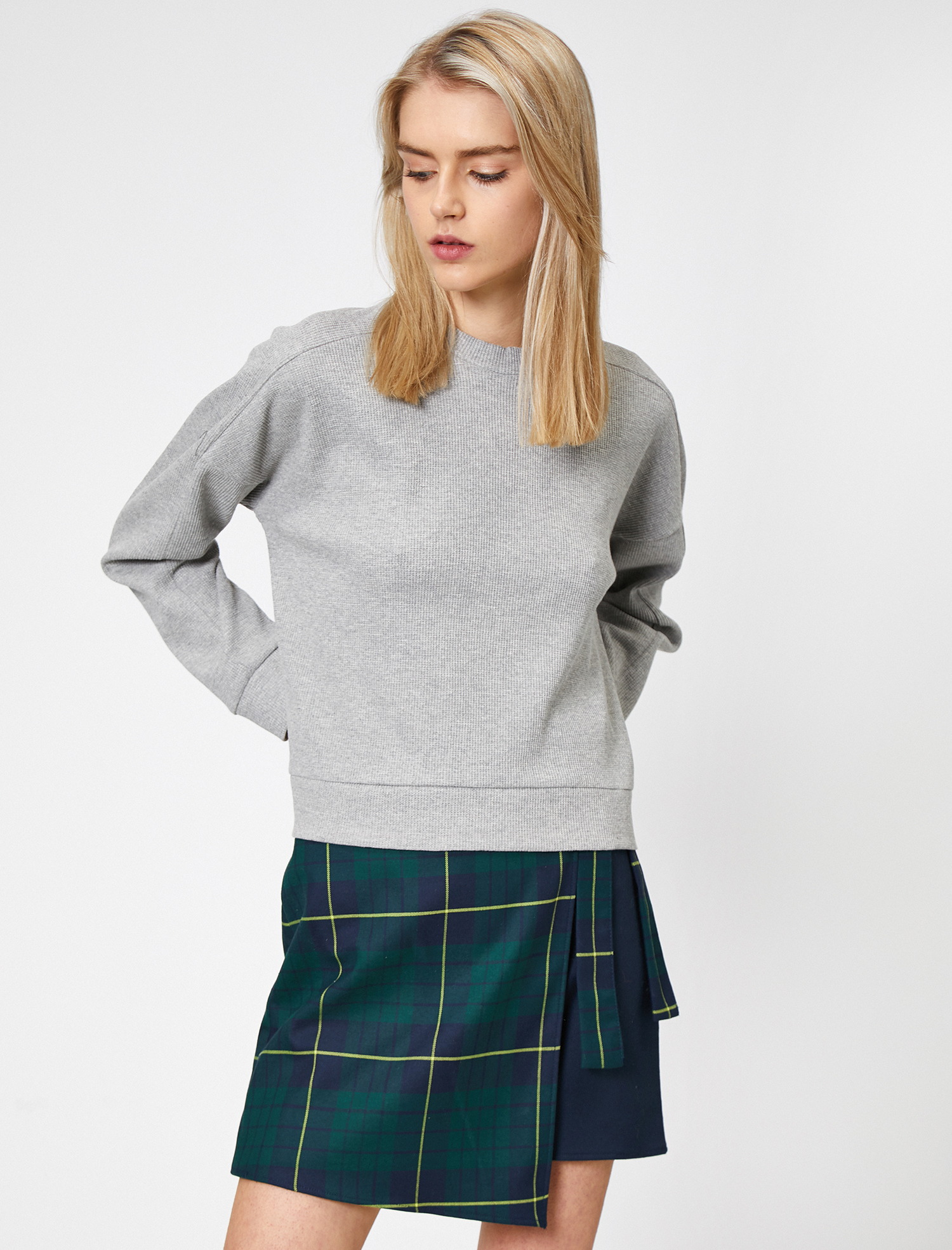   Bisiklet Yaka Sweatshirt