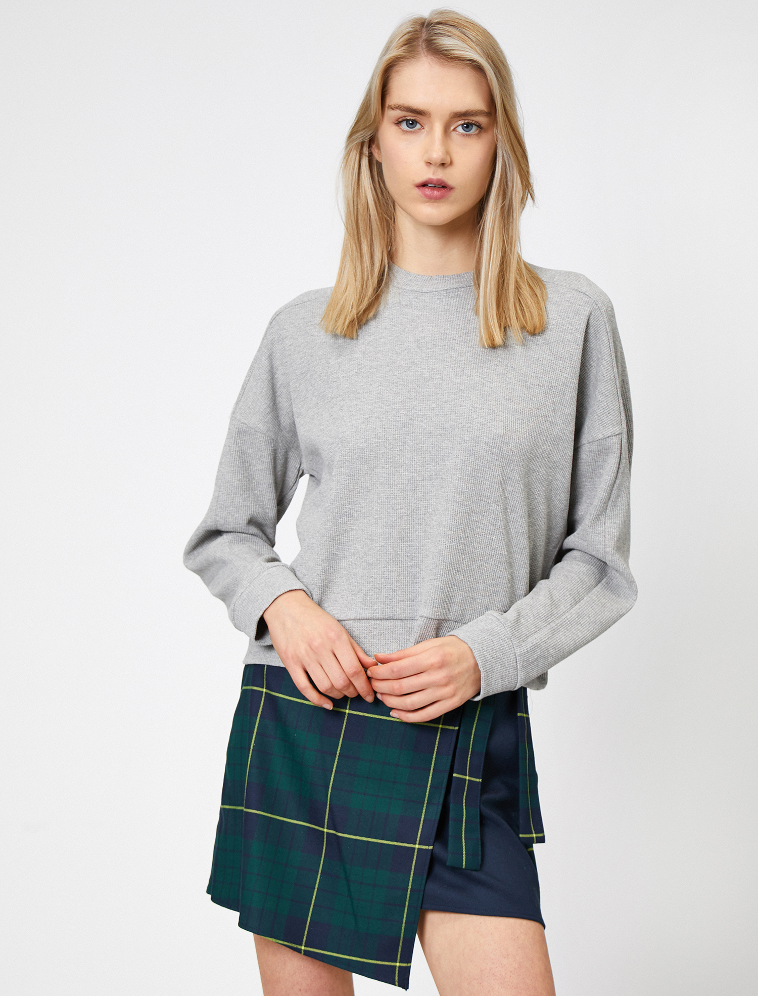   Bisiklet Yaka Sweatshirt