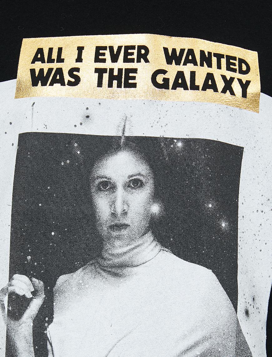   Oversize Star Wars Lisanslı Yazılı Baskılı Sweatshirt
