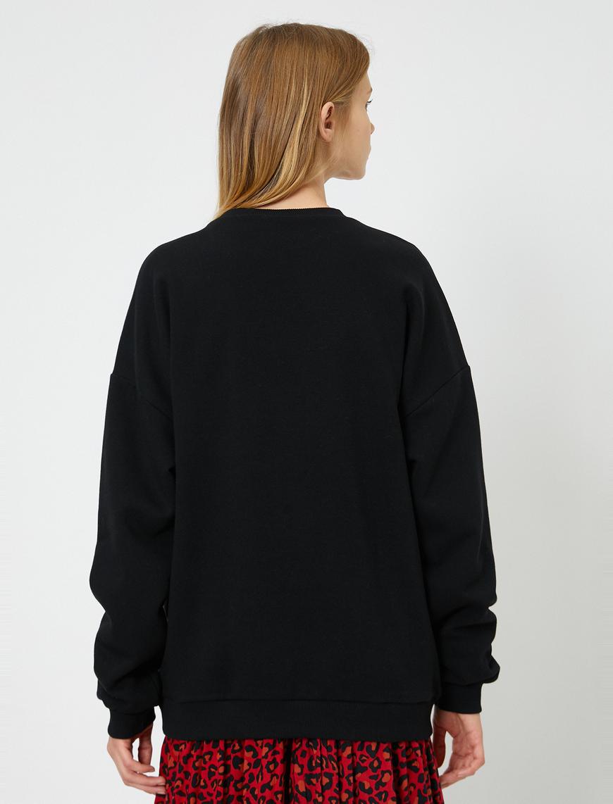   Oversize Star Wars Lisanslı Yazılı Baskılı Sweatshirt