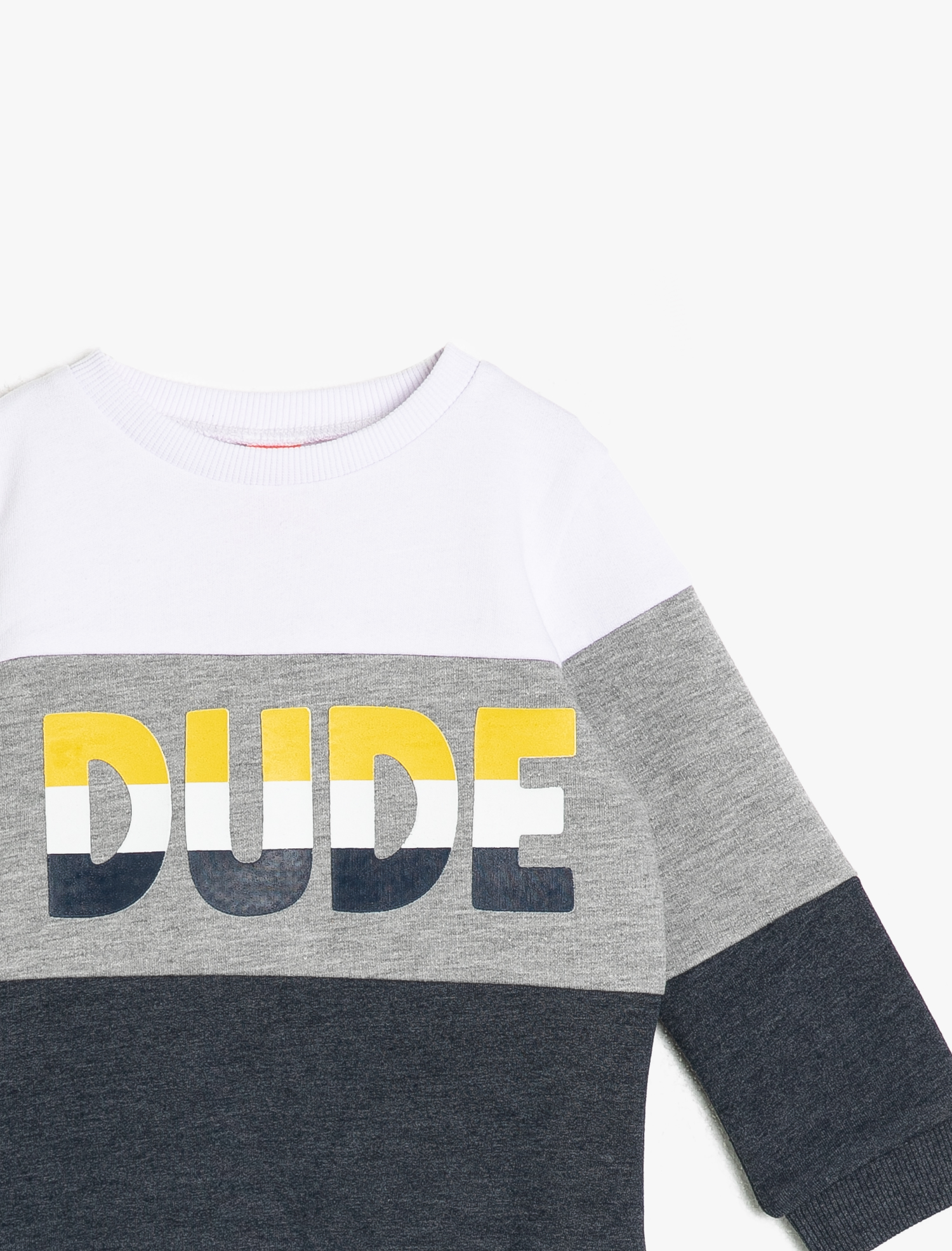 Erkek Bebek Yazılı Baskılı Sweatshirt