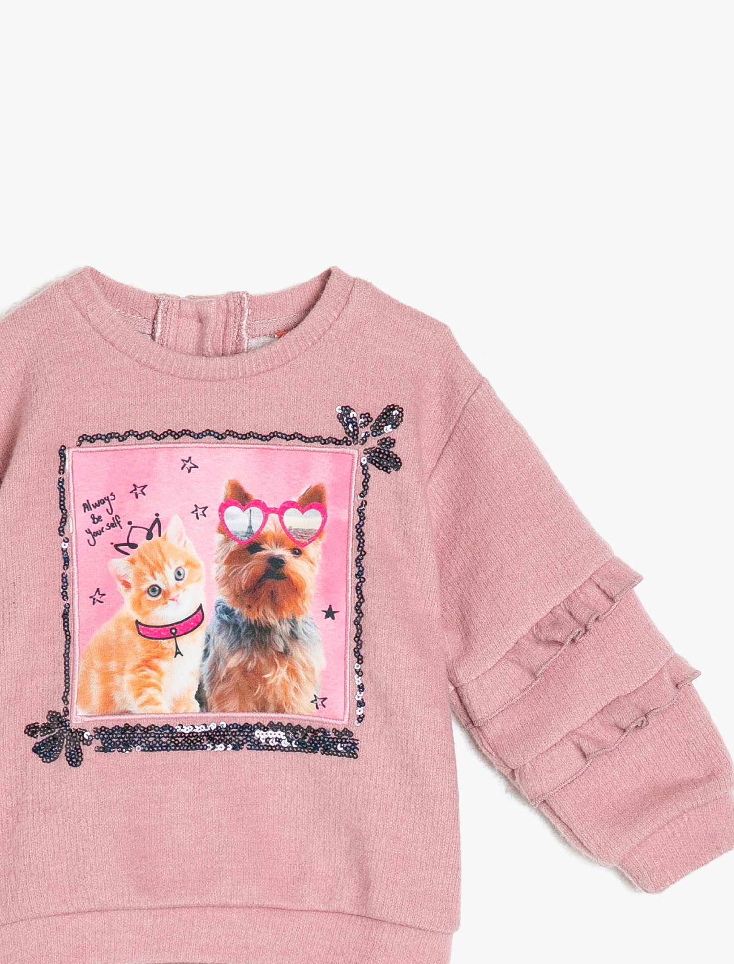 Kız Bebek Baskılı Sweatshirt