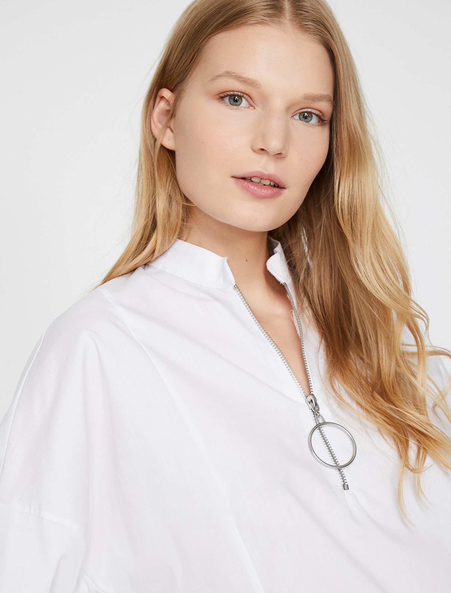 Fermuar Detaylı Bluz