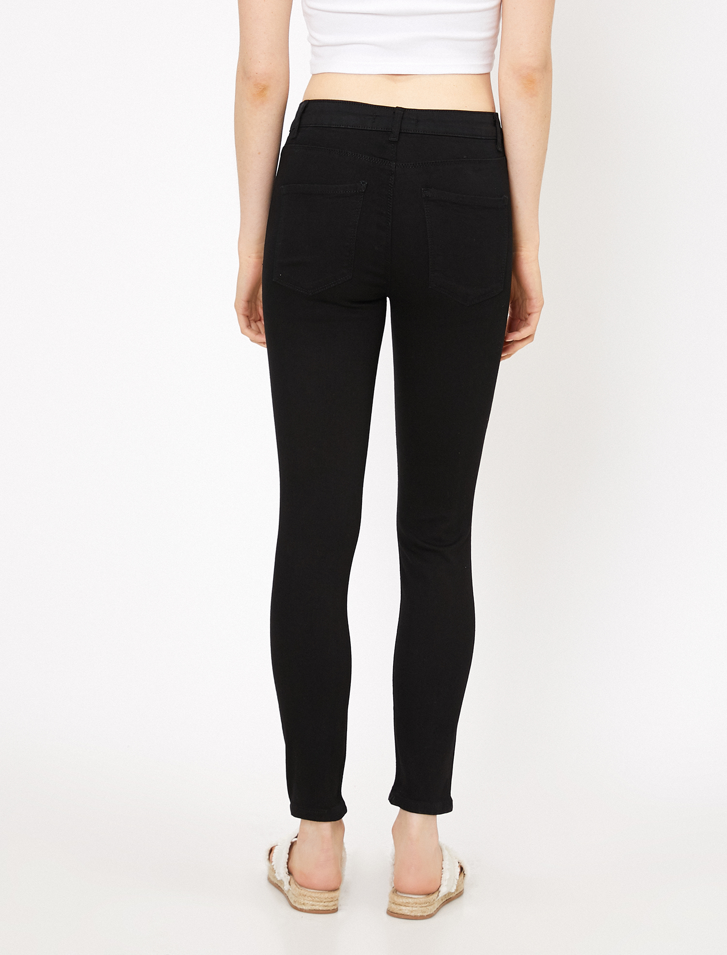   Carmen Jean - Yüksek Bel Dar Kesim Dar Paça Pantolon