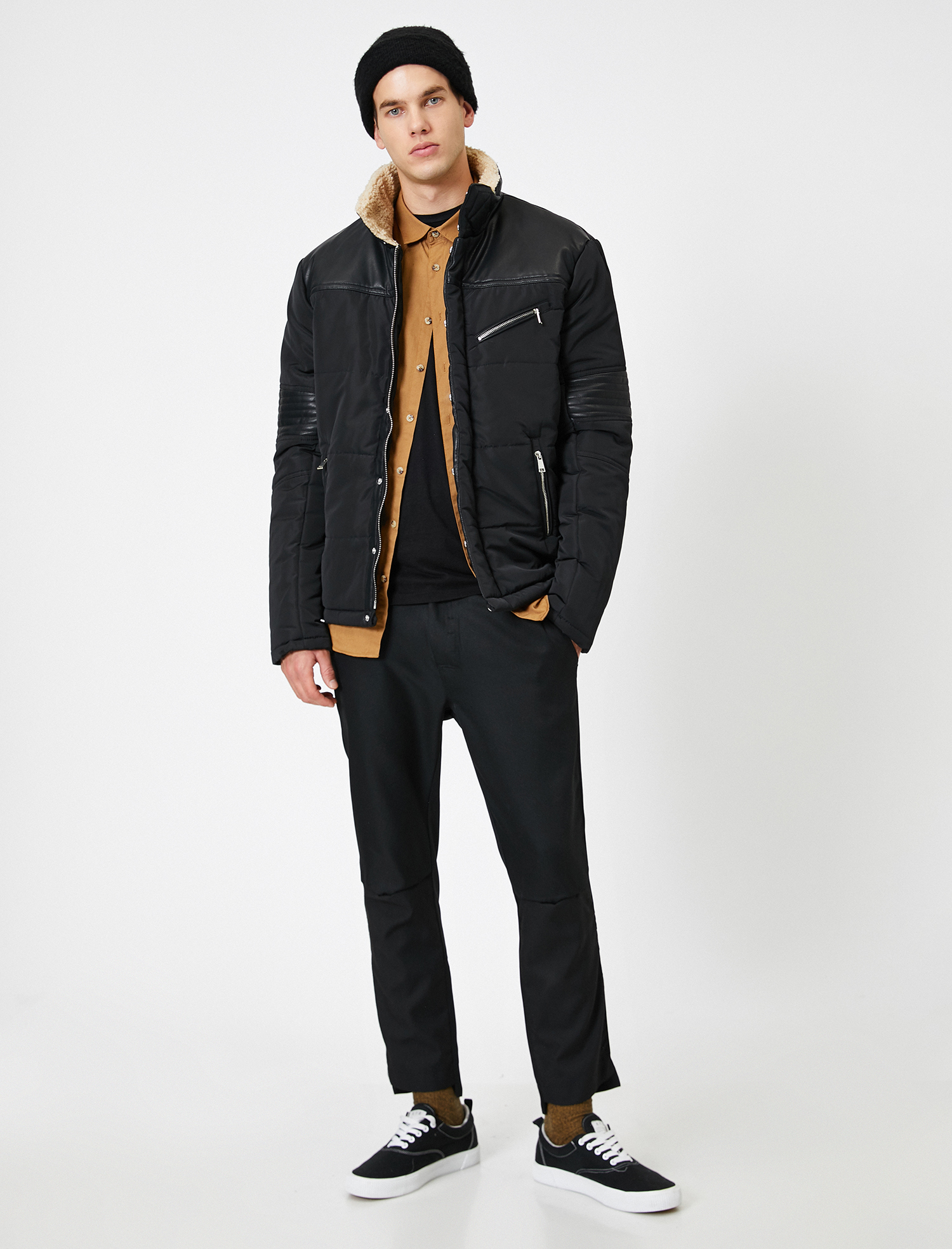 Cep Detaylı Şişme Mont