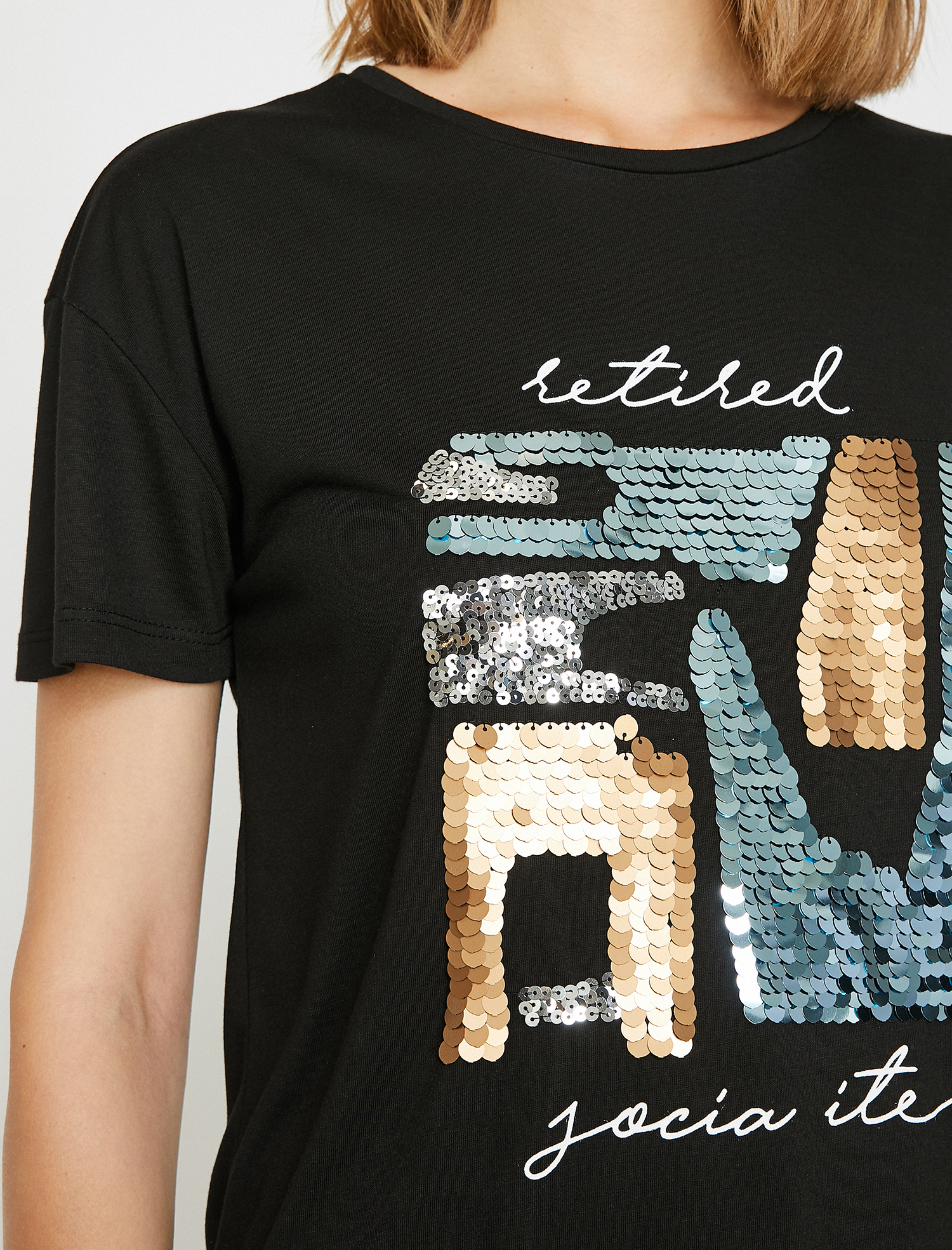   Bisiklet Yaka Sweatshirt