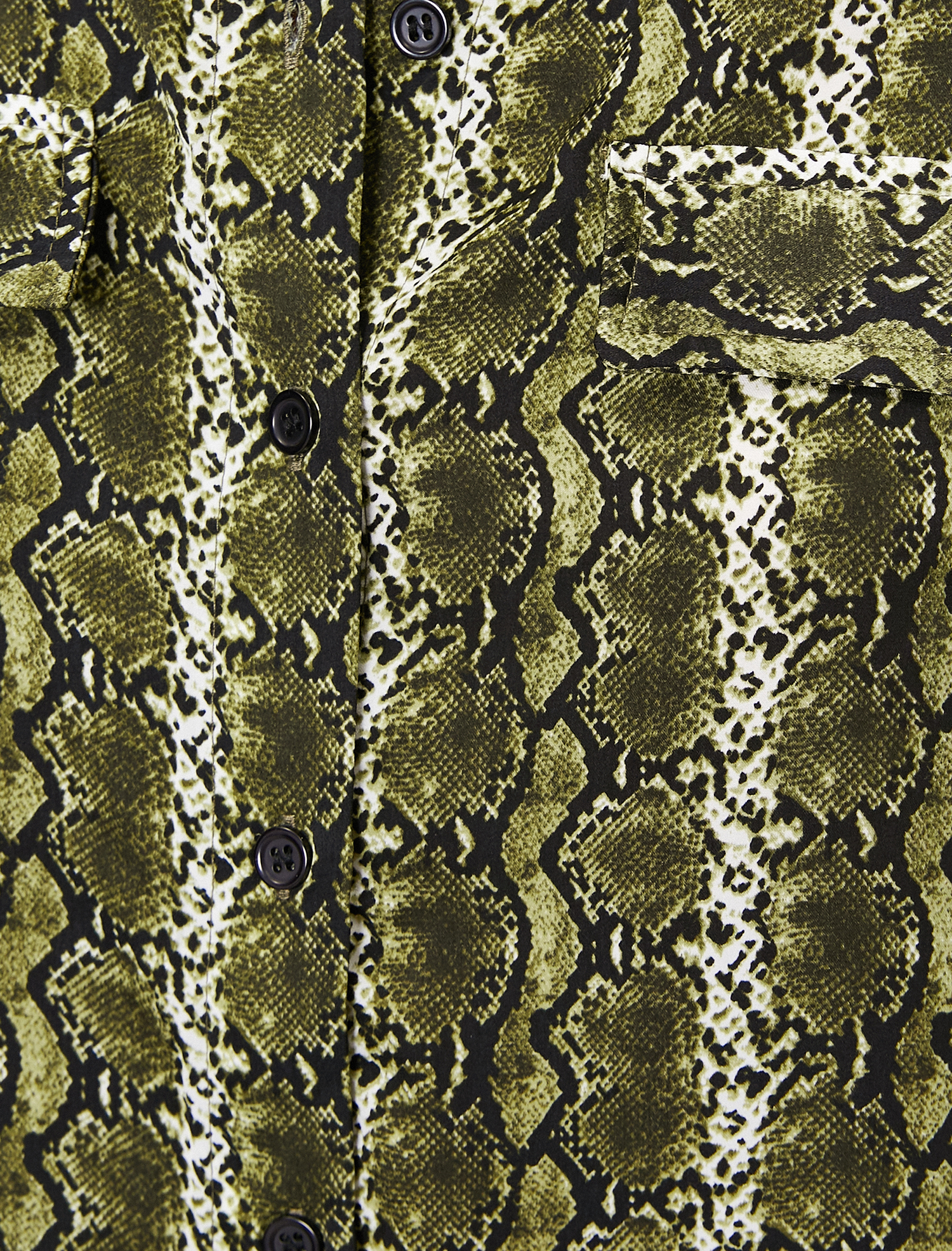   Yılan Derisi Desenli Gömlek
