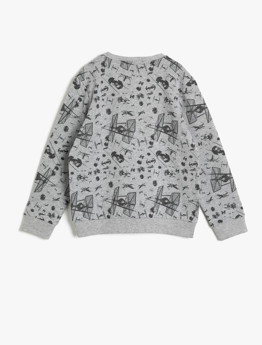  Erkek Çocuk Star Wars Lisanslı Baskılı Sweatshirt