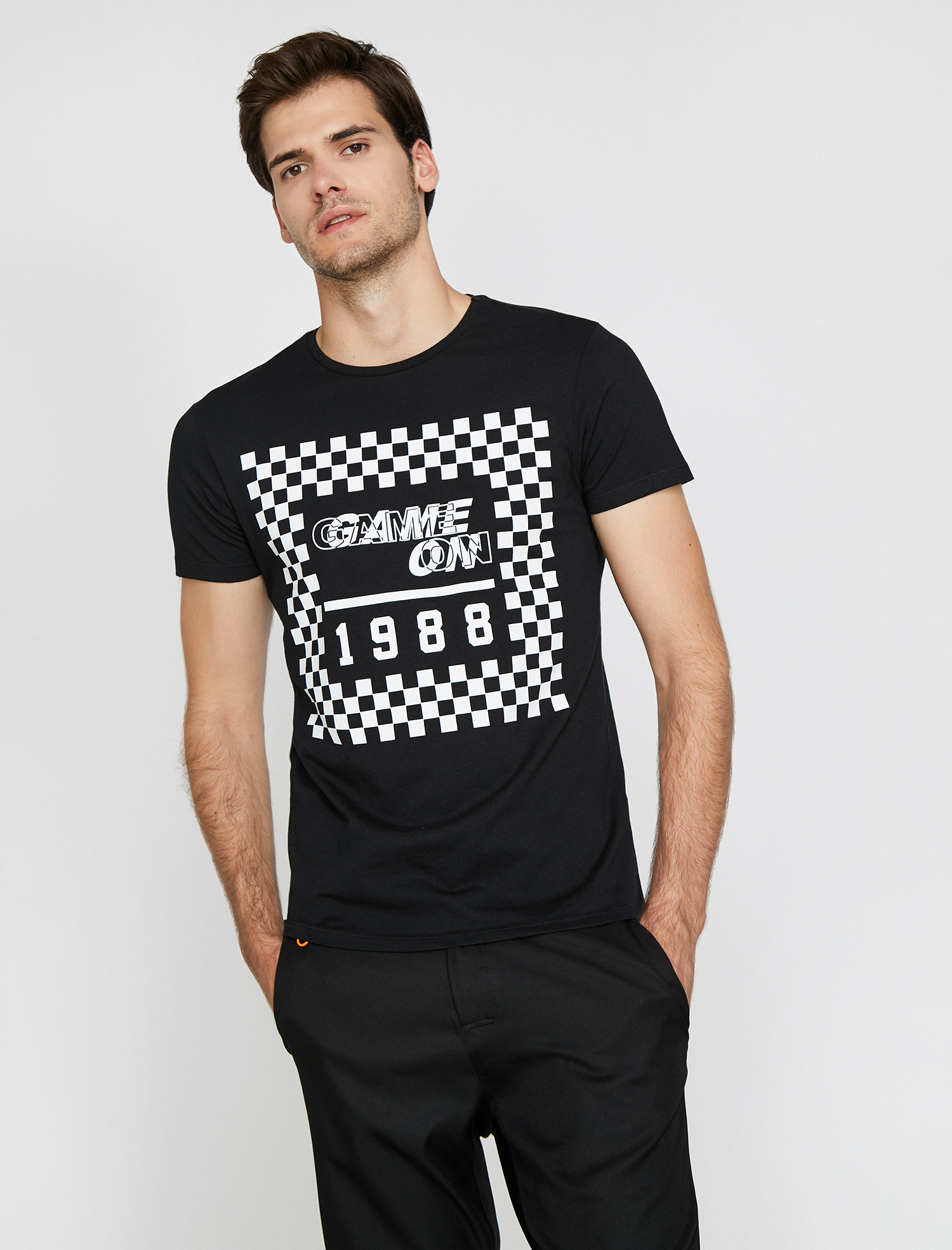   Baskılı Tişört Kısa Kollu