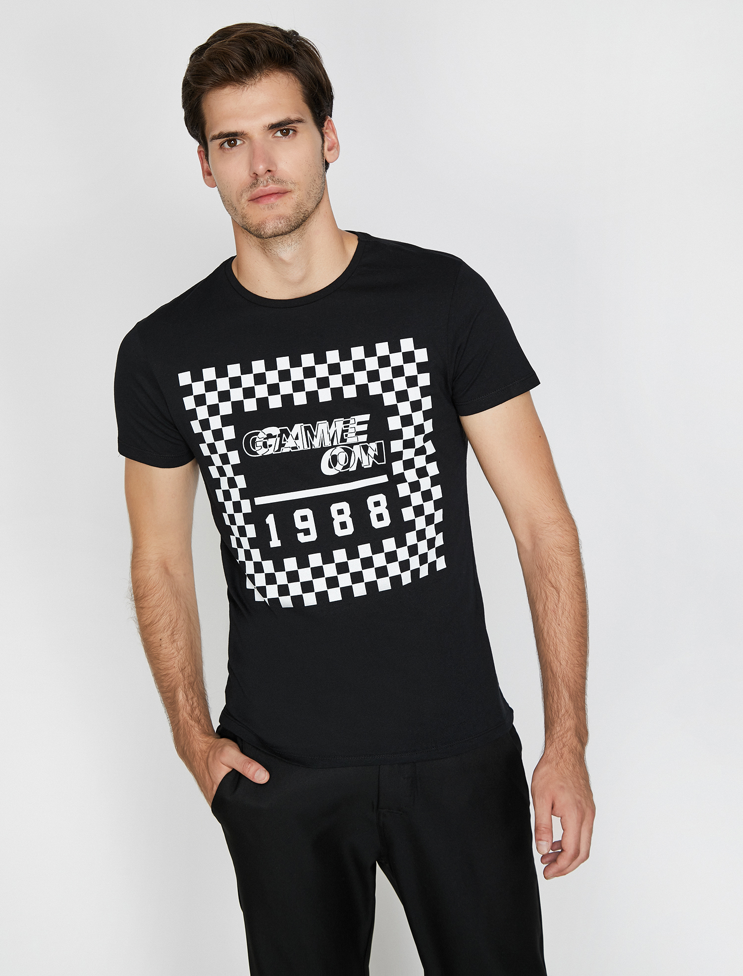   Baskılı Tişört Kısa Kollu