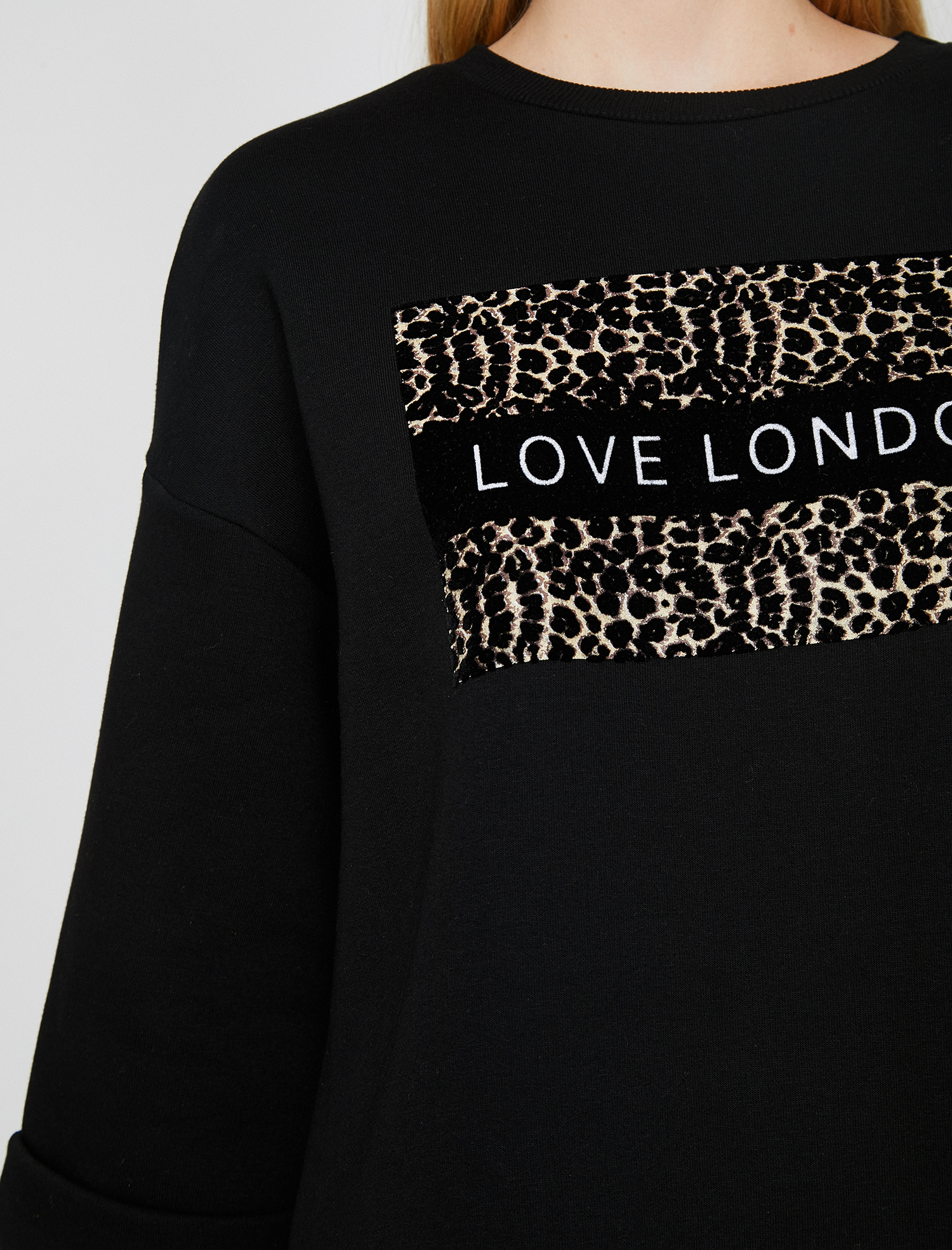 Yazılı Baskılı Sweatshirt