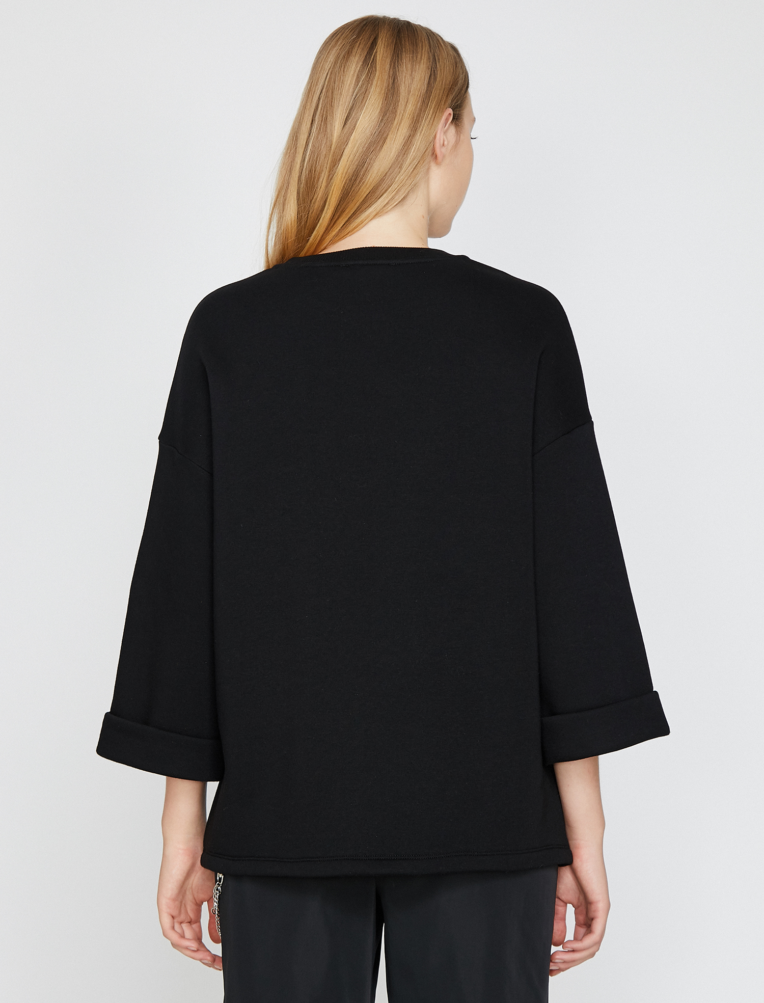 Yazılı Baskılı Sweatshirt