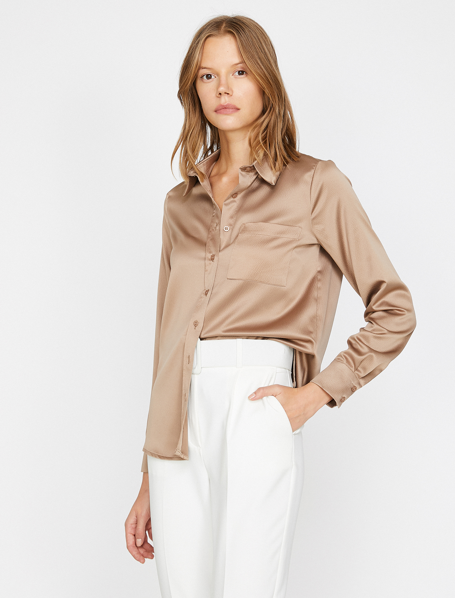   Cep Detaylı Gömlek