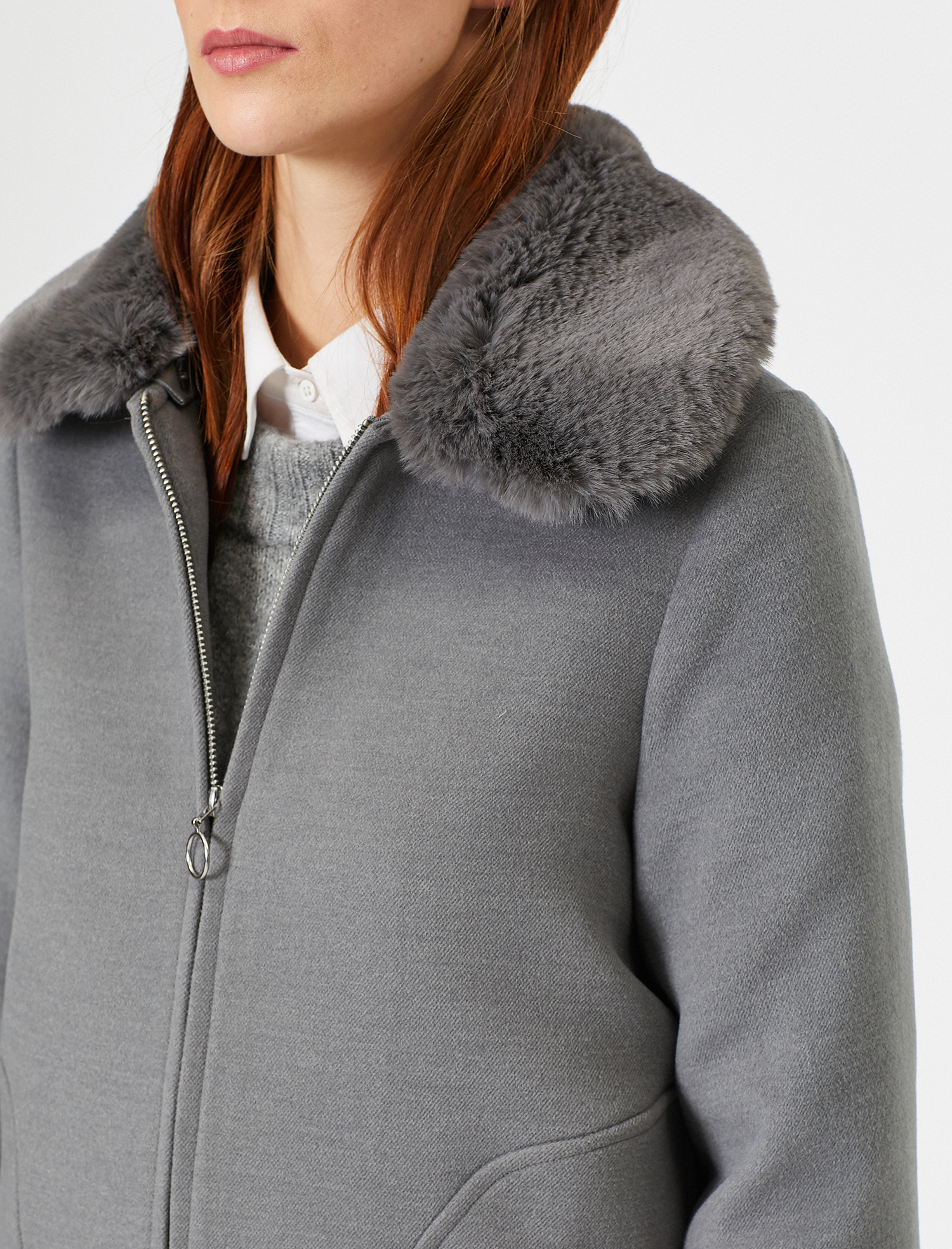   Suni Kürk Detaylı Kaban