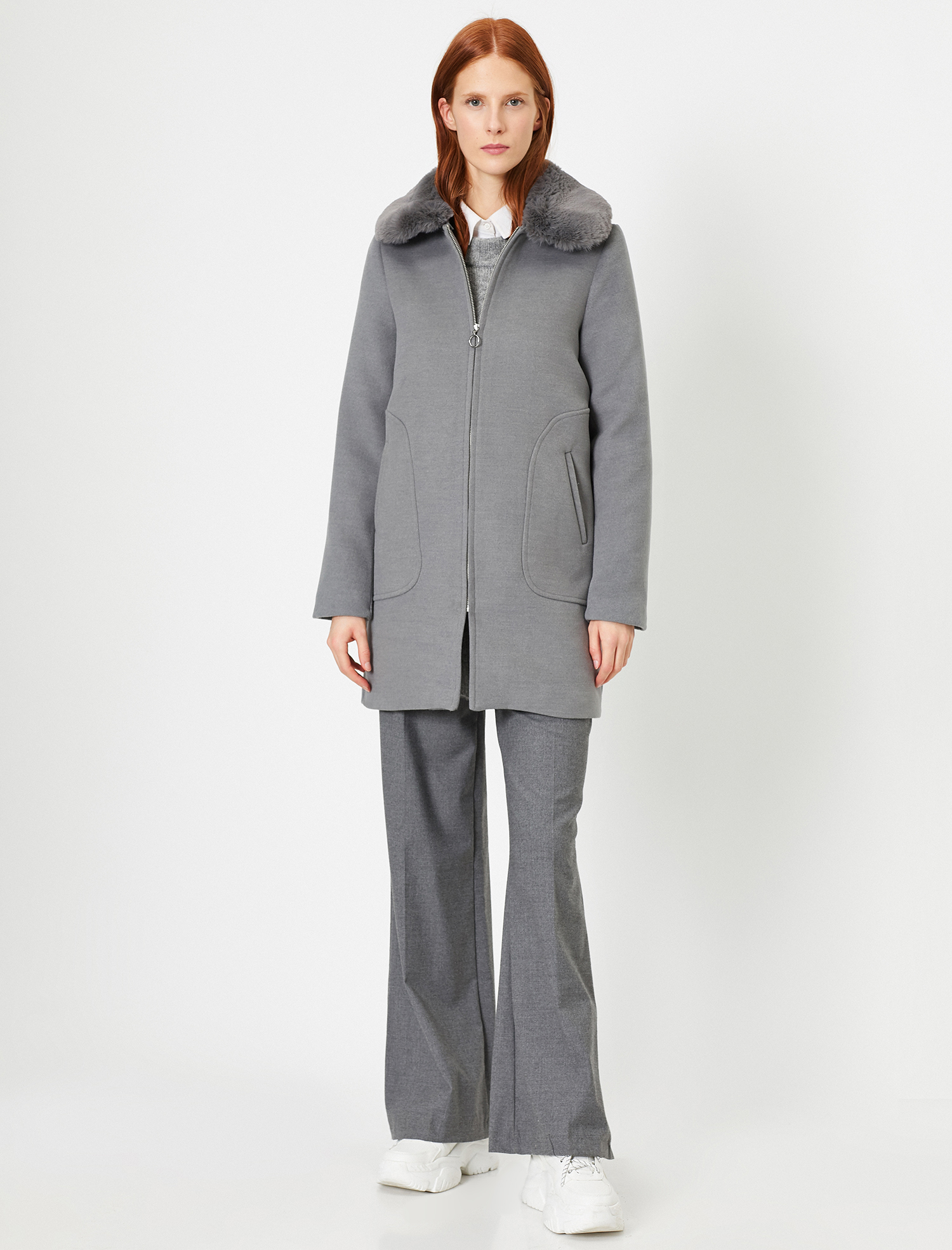   Suni Kürk Detaylı Kaban