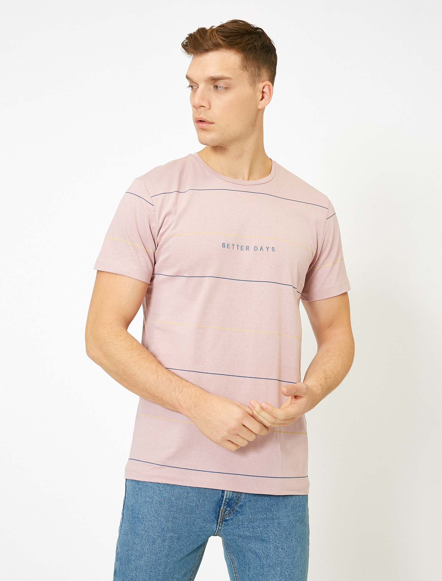   Baskılı Tişört Kısa Kollu