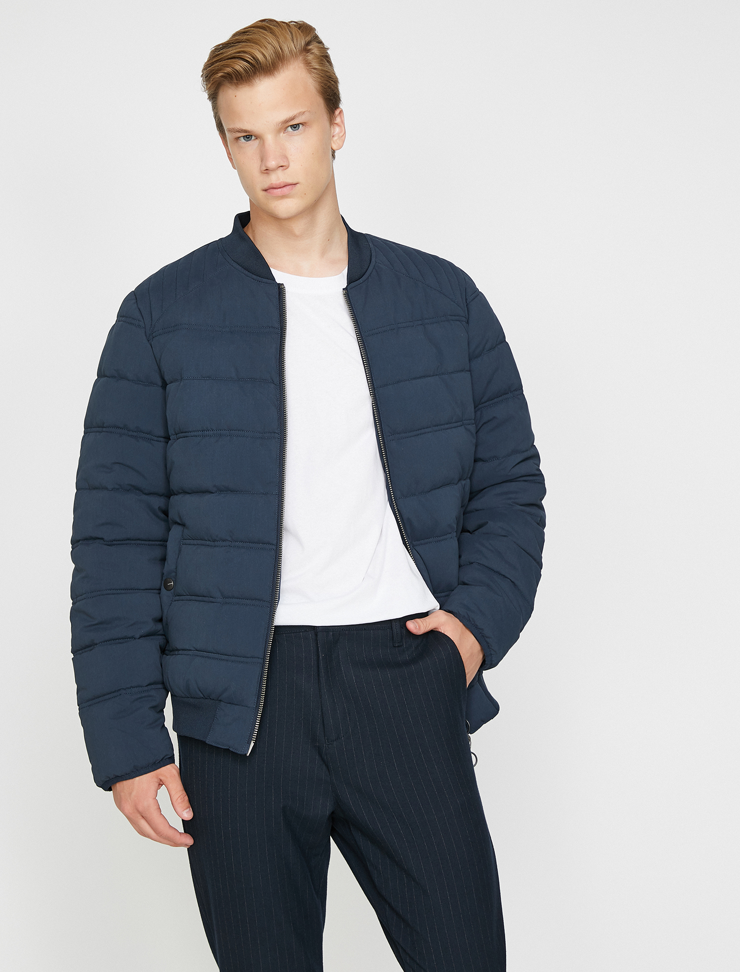   Şişme Mont Bomber Yaka