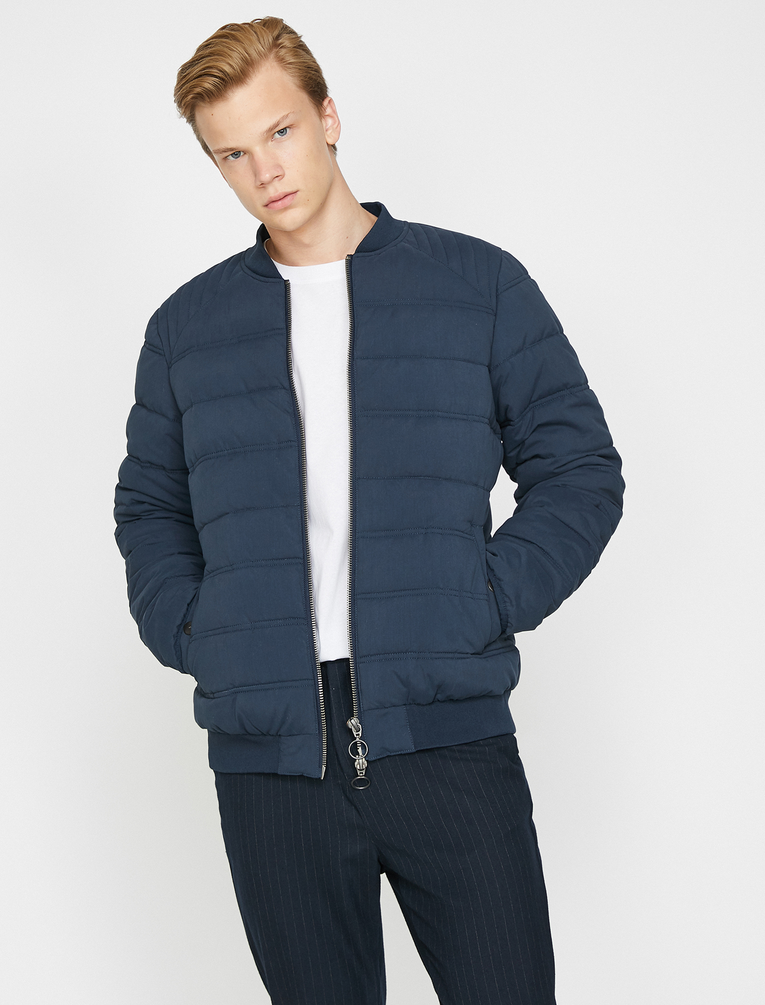   Şişme Mont Bomber Yaka