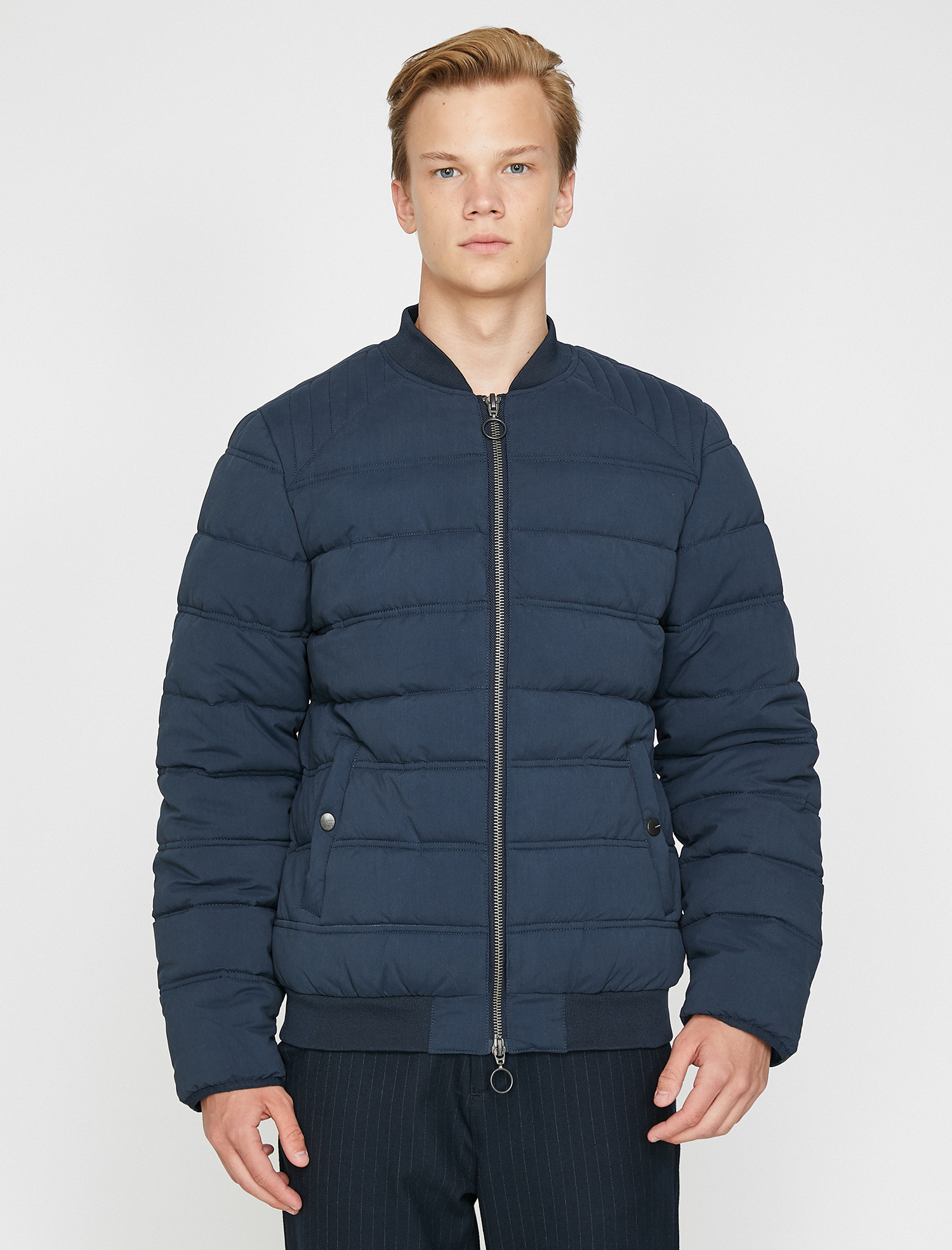   Şişme Mont Bomber Yaka