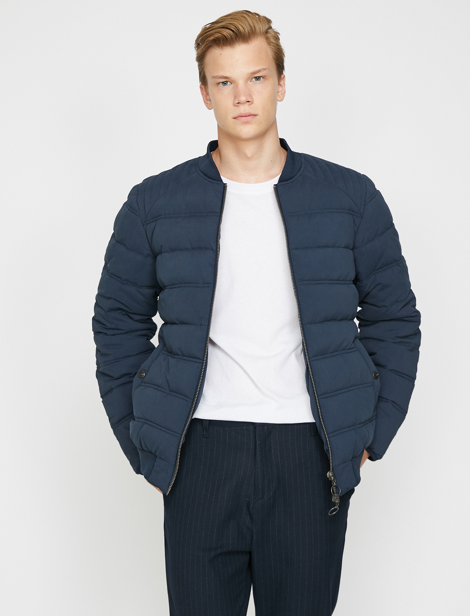   Şişme Mont Bomber Yaka