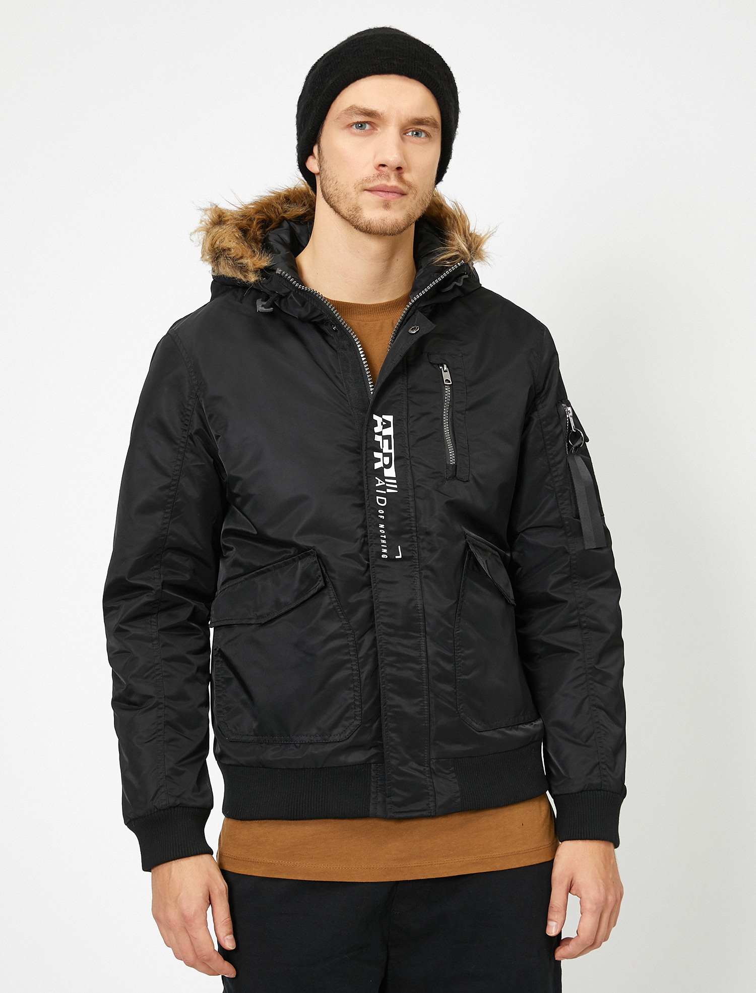   Suni Kürk Detaylı Mont