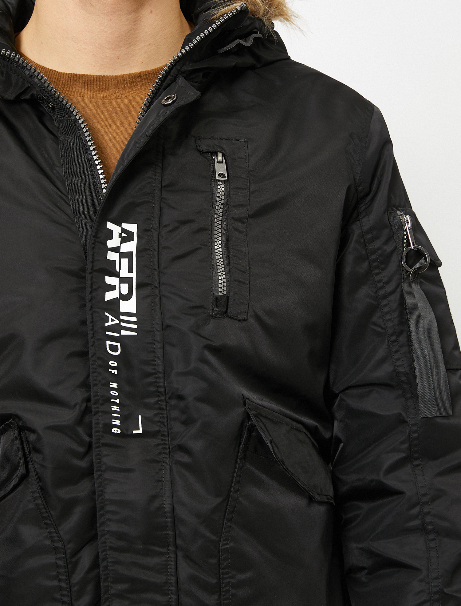   Suni Kürk Detaylı Mont