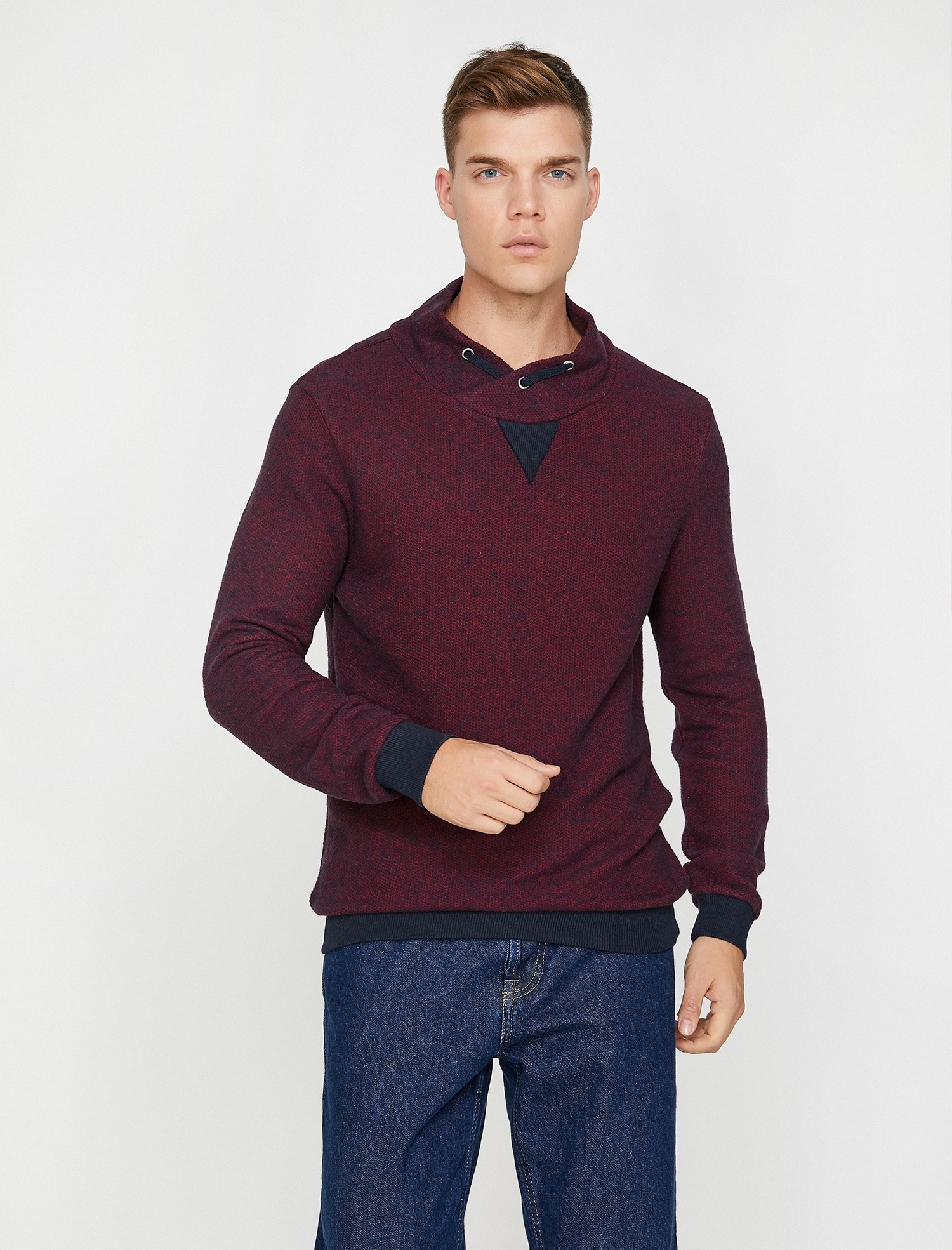   Kuş Gözü Detaylı Kazak