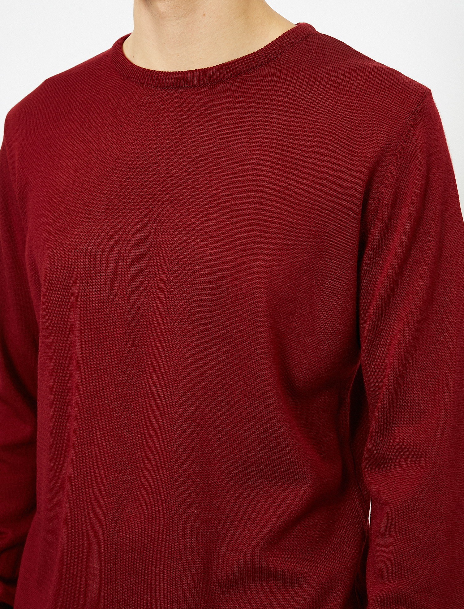 Bisiklet Yaka Triko Kazak