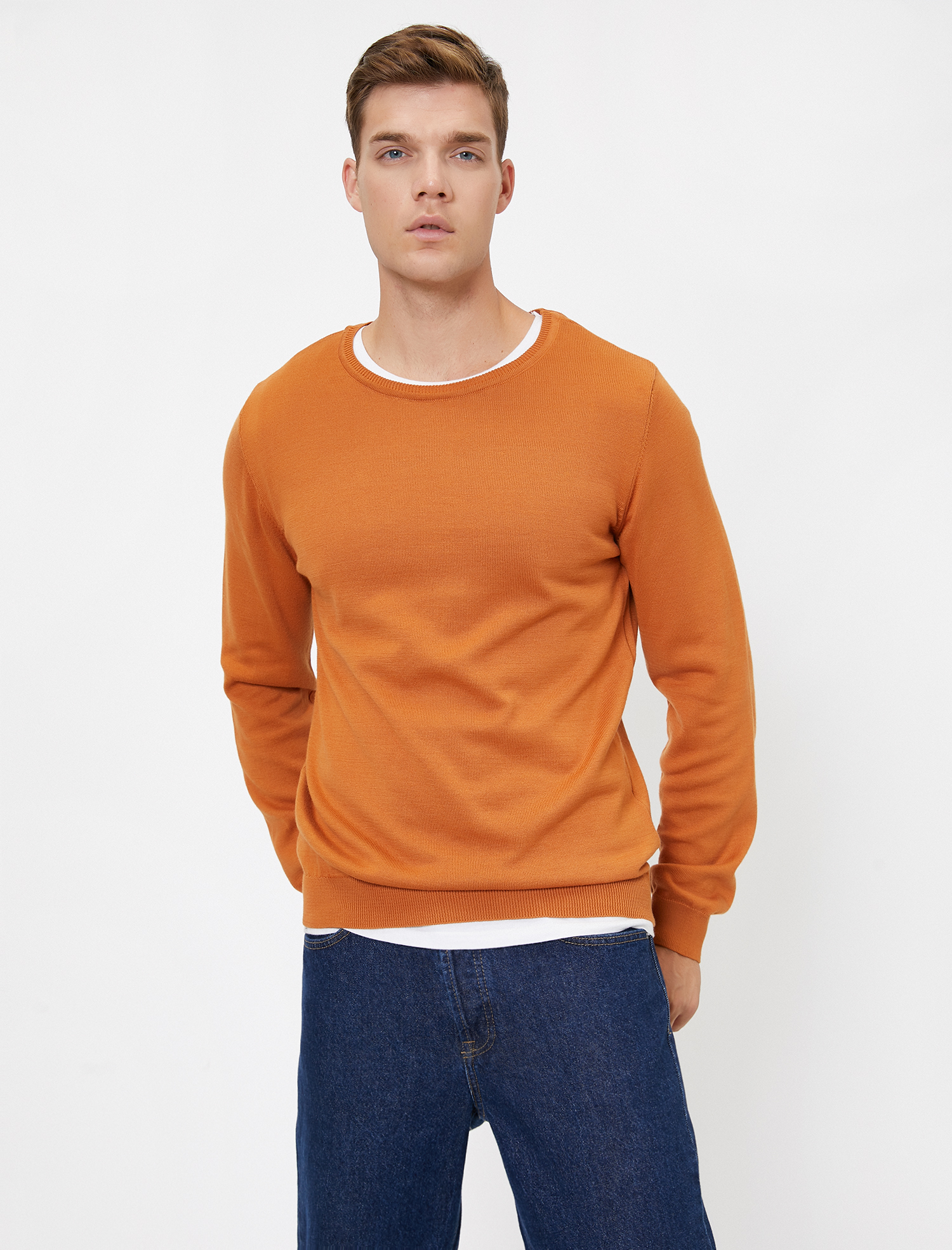 Triko Kazak Bisiklet Yaka