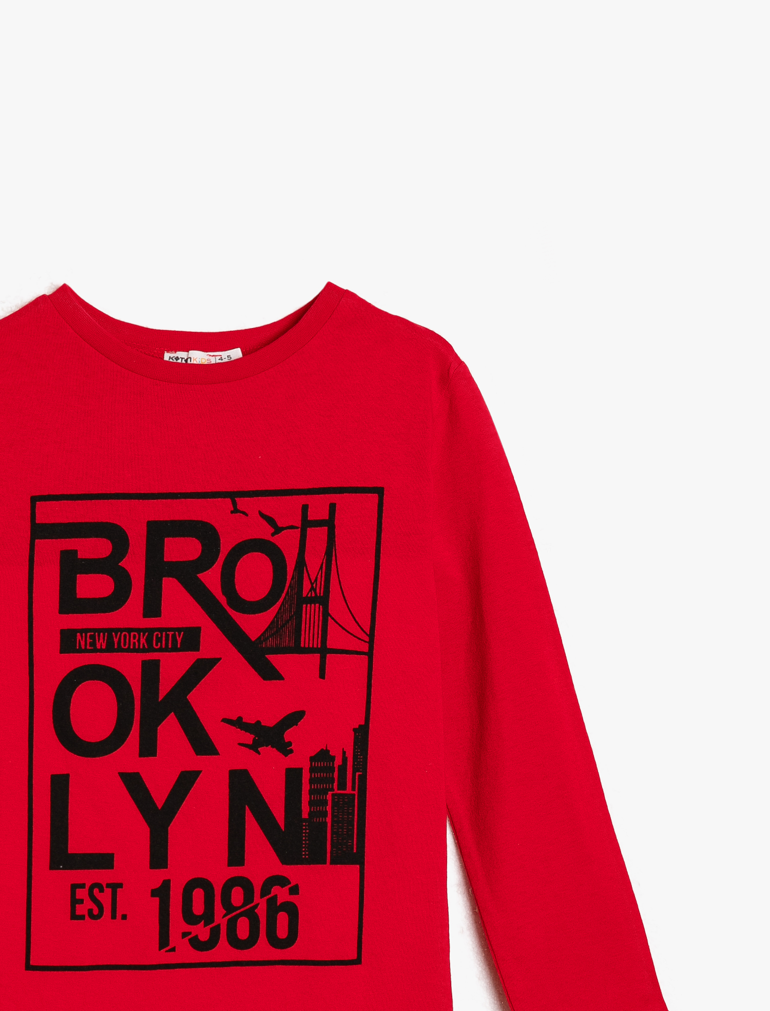  Erkek Çocuk Baskılı Tişört Uzun Kollu