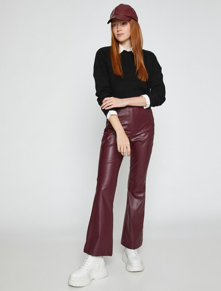  Bisiklet Yaka Triko Kazak Uzun Kollu