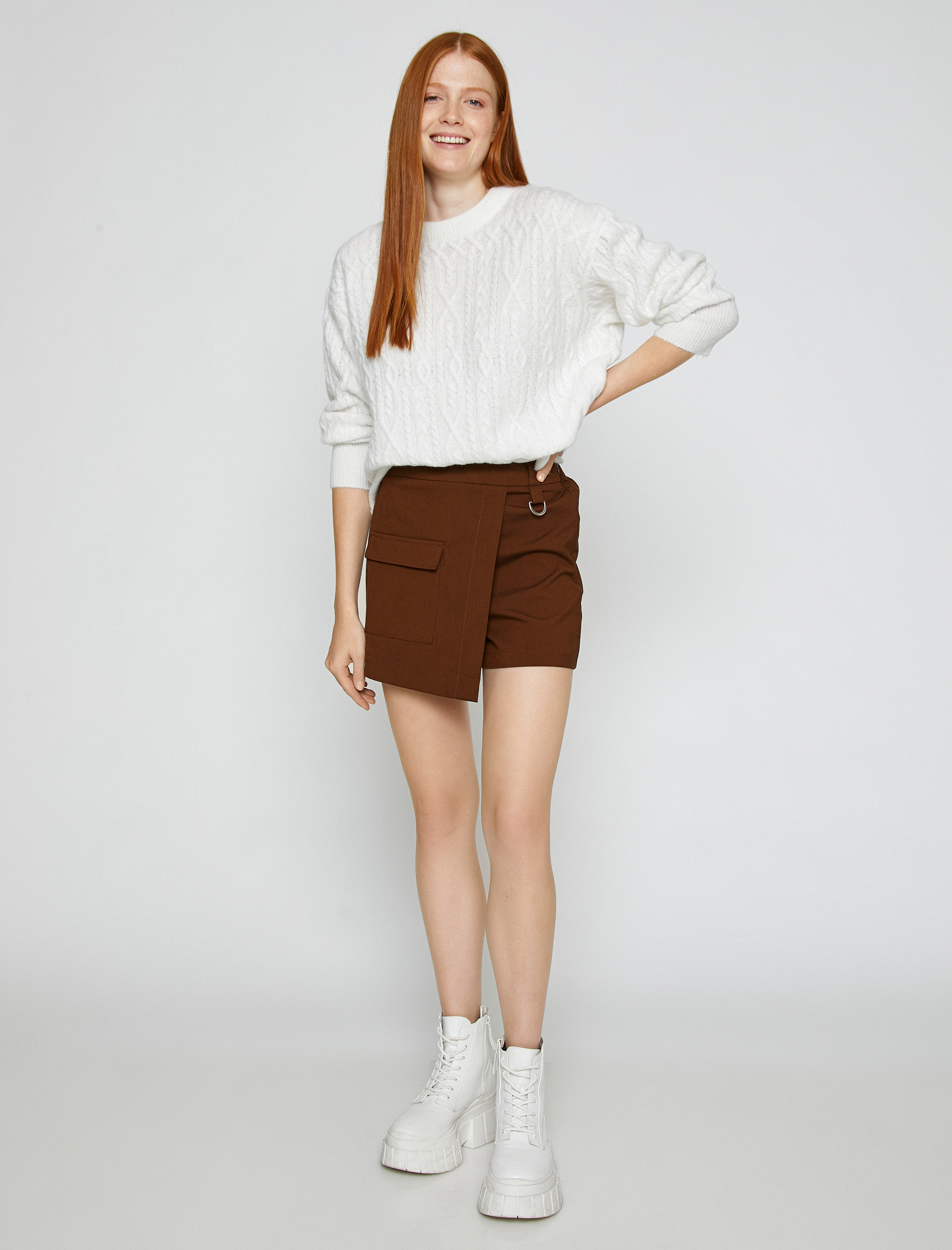   Bisiklet Yaka Triko Kazak Uzun Kollu