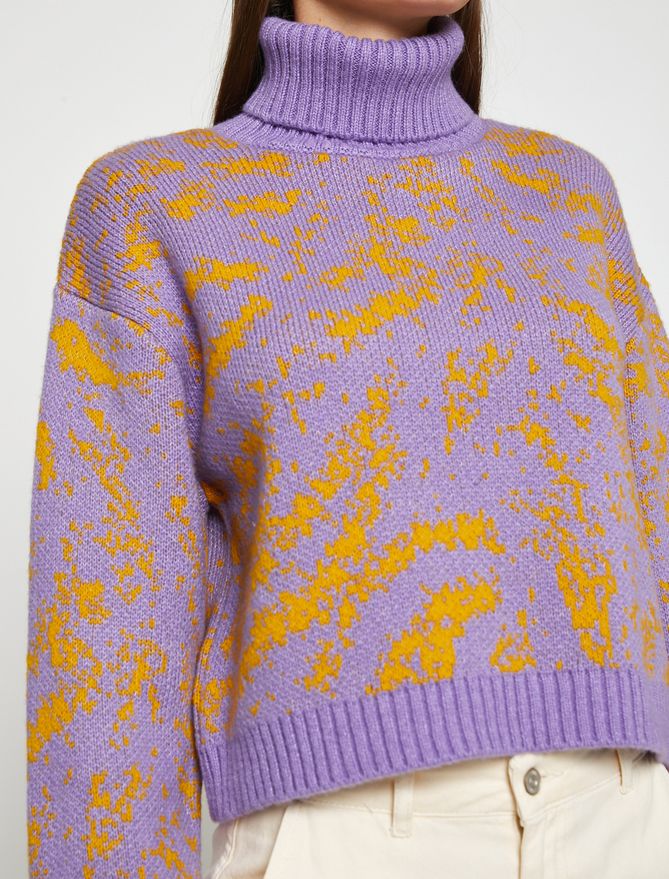   Crop Kazak Balıkçı Yaka Triko