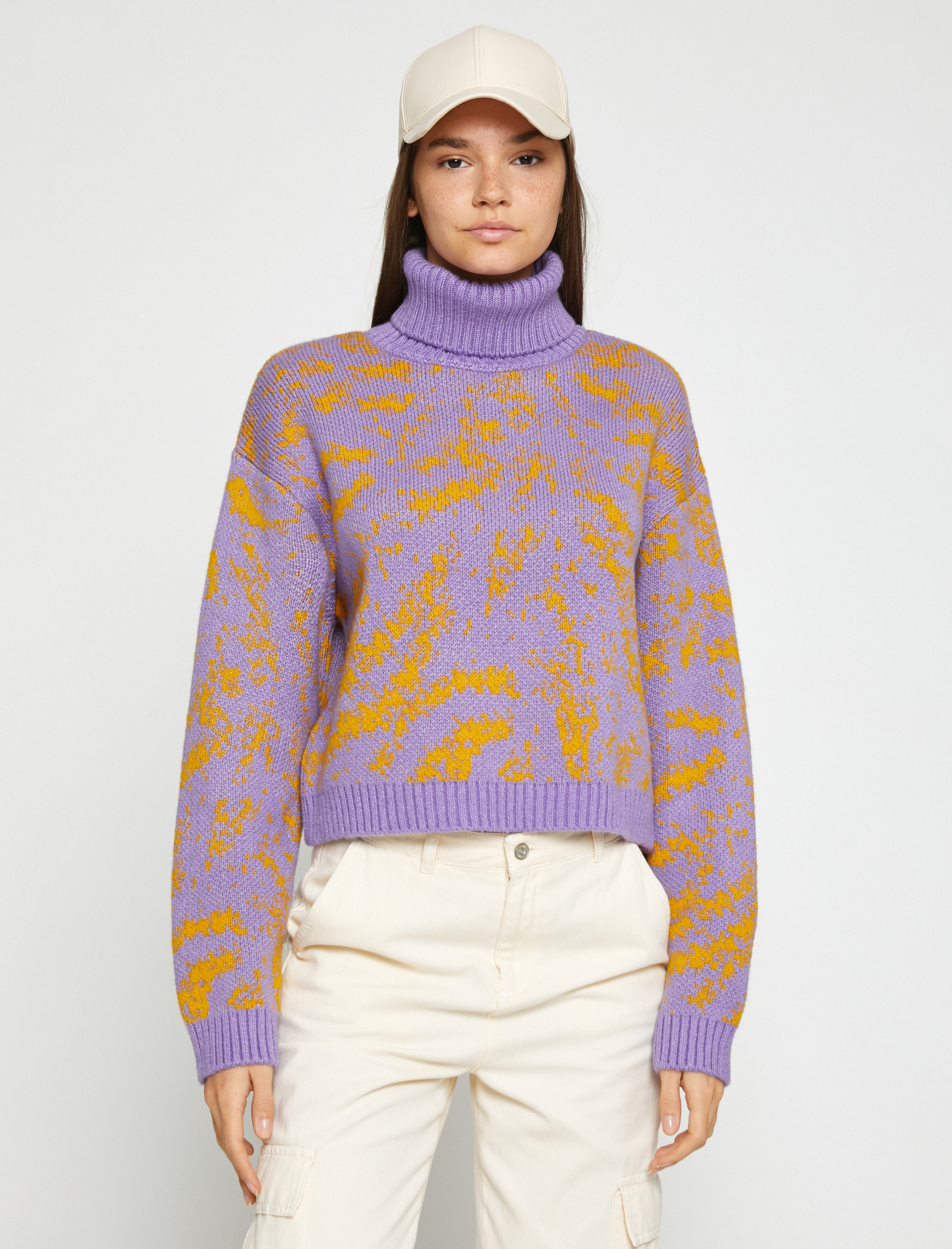   Crop Kazak Balıkçı Yaka Triko