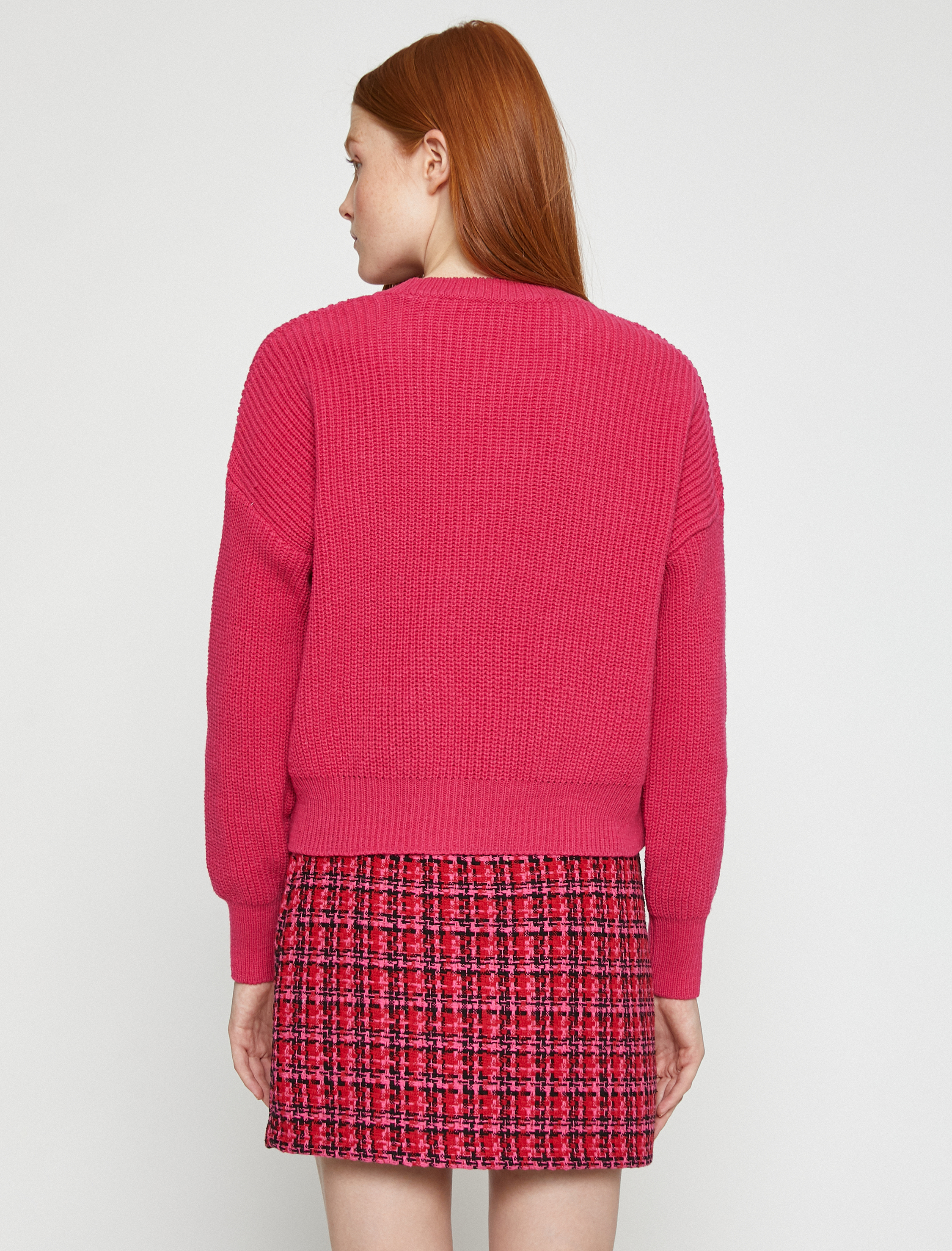   Bisiklet Yaka Triko Kazak