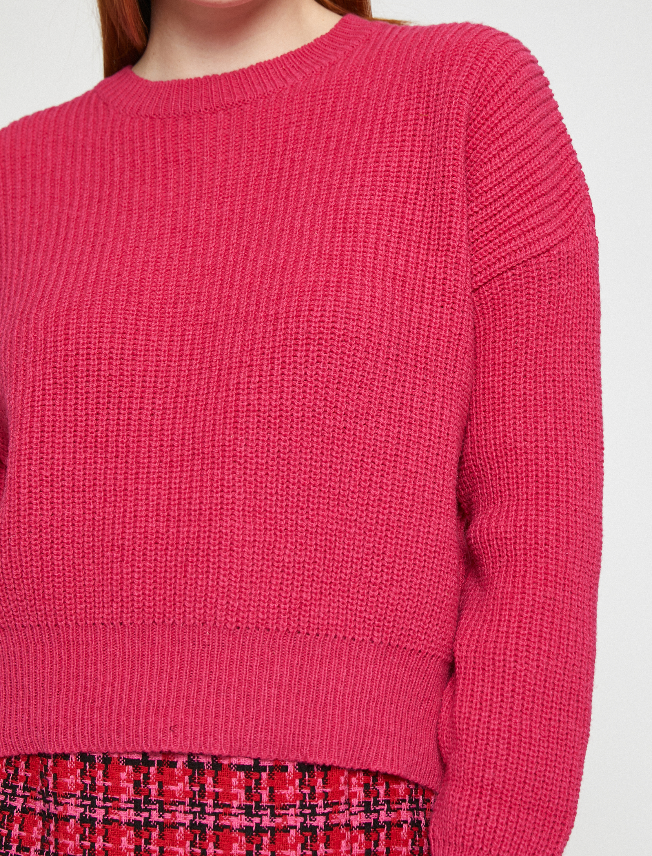   Bisiklet Yaka Triko Kazak