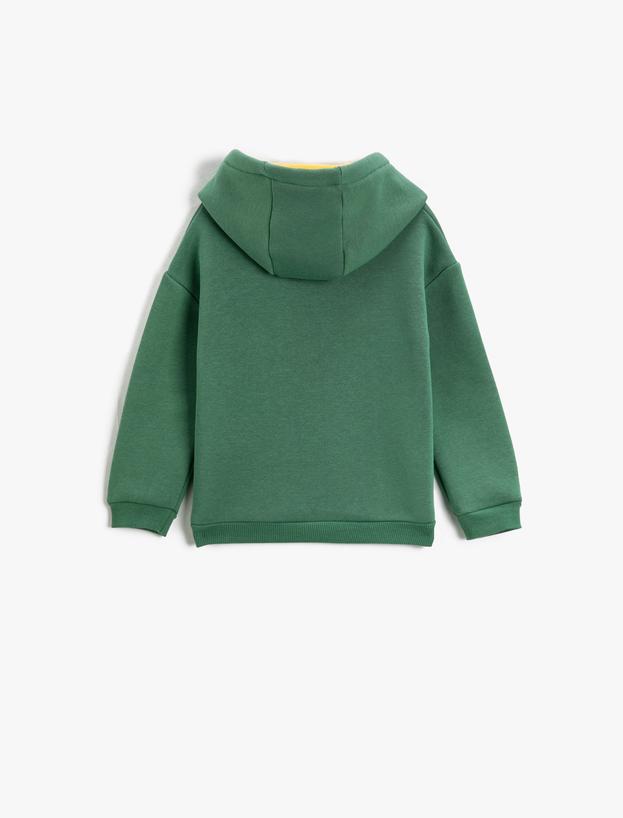  Erkek Bebek Aslan Kral Baskılı Lisanslı Kapüşonlu Sweatshirt
