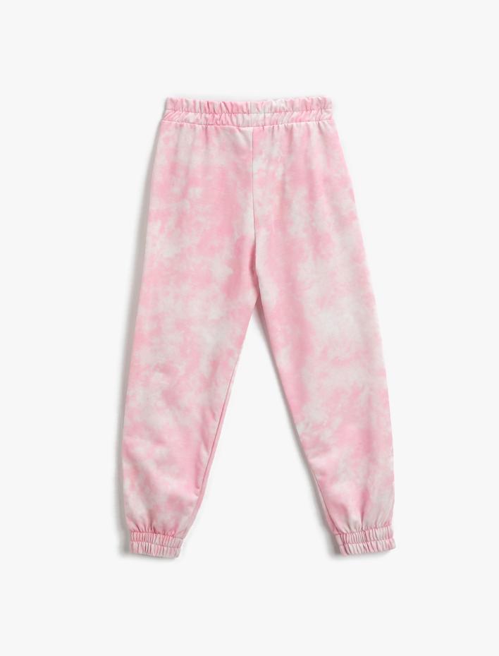 Kız Çocuk Batik Desenli Jogger Eşofman Altı