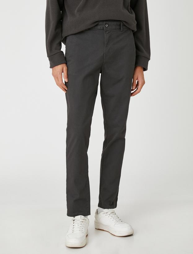 discount 73% Gray 46                  EU MEN FASHION Trousers Basic Springfield Chino trouser 