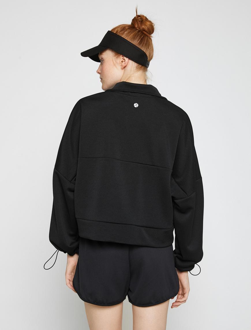   Fermuarlı Spor Sweatshirt