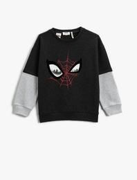 Spiderman Sweatshirt Baskılı Lisanslı