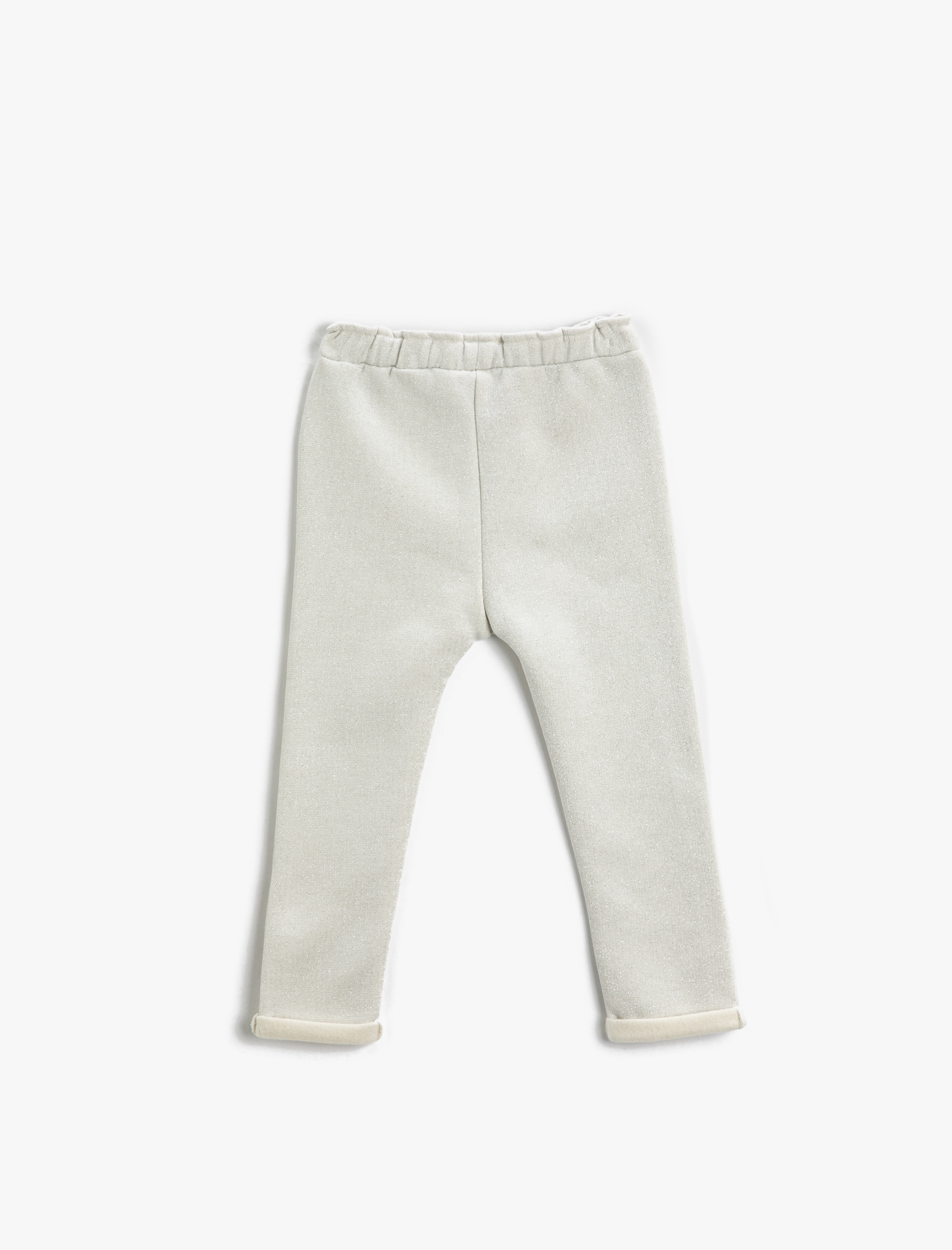  Kız Bebek Basic Eşofman Altı Beli Bağlamalı Şardonlu