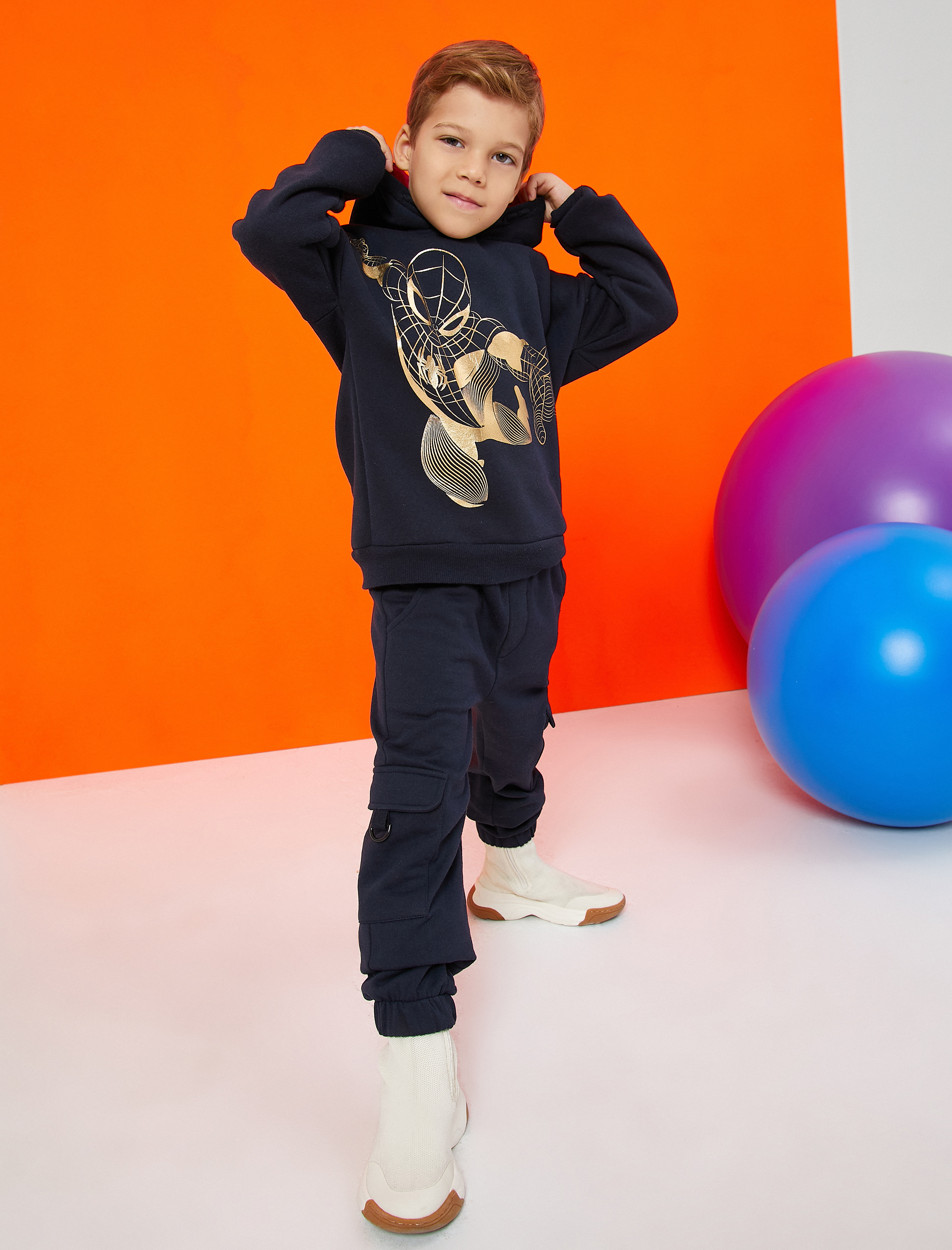  Erkek Çocuk Kargo Eşofman Altı Beli Bağlamalı