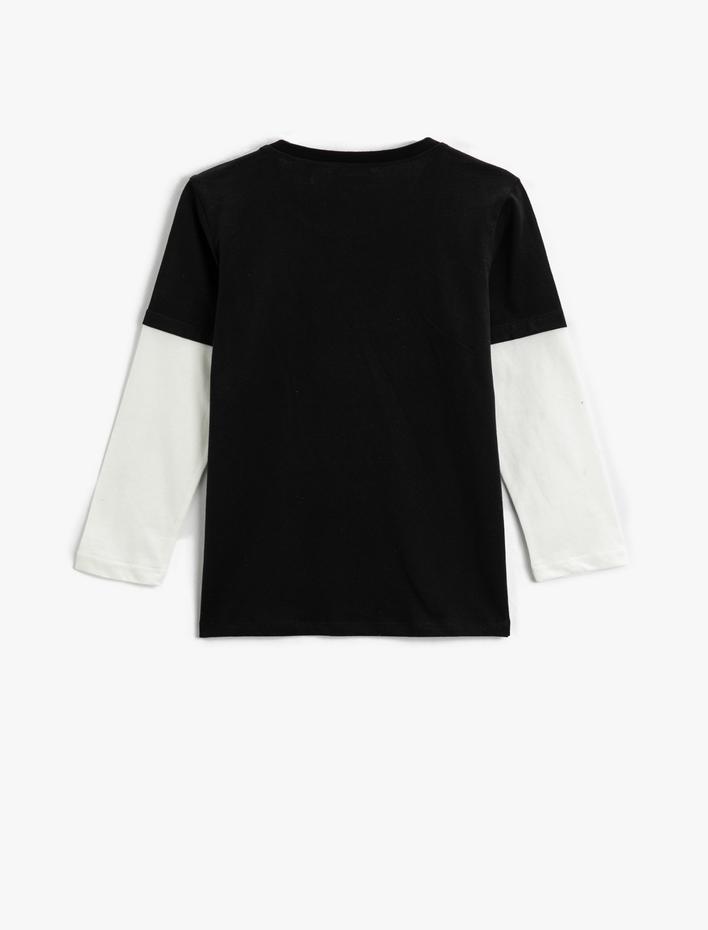 Erkek Çocuk Atatürk İmzası Baskılı Uzun Kollu Tişört