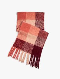 Çok Renkli Atkı Püsküllü