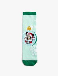 Yılbaşı Temalı Minnie Mouse Çorap Lisanslı Baskılı