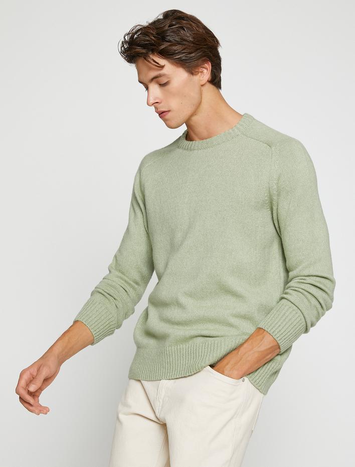  Basic Triko Kazak Bisiklet Yaka